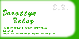 dorottya welsz business card